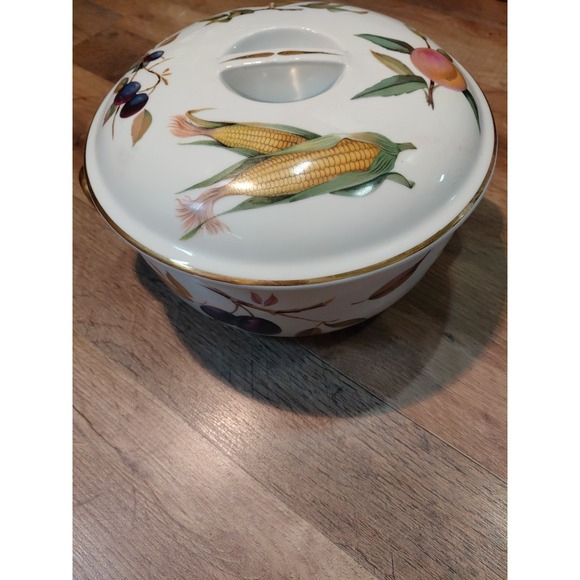 Evesham‎ Royal Worcester Covered Serving Dish From England Spectacular 1357 - Picture 1 of 8